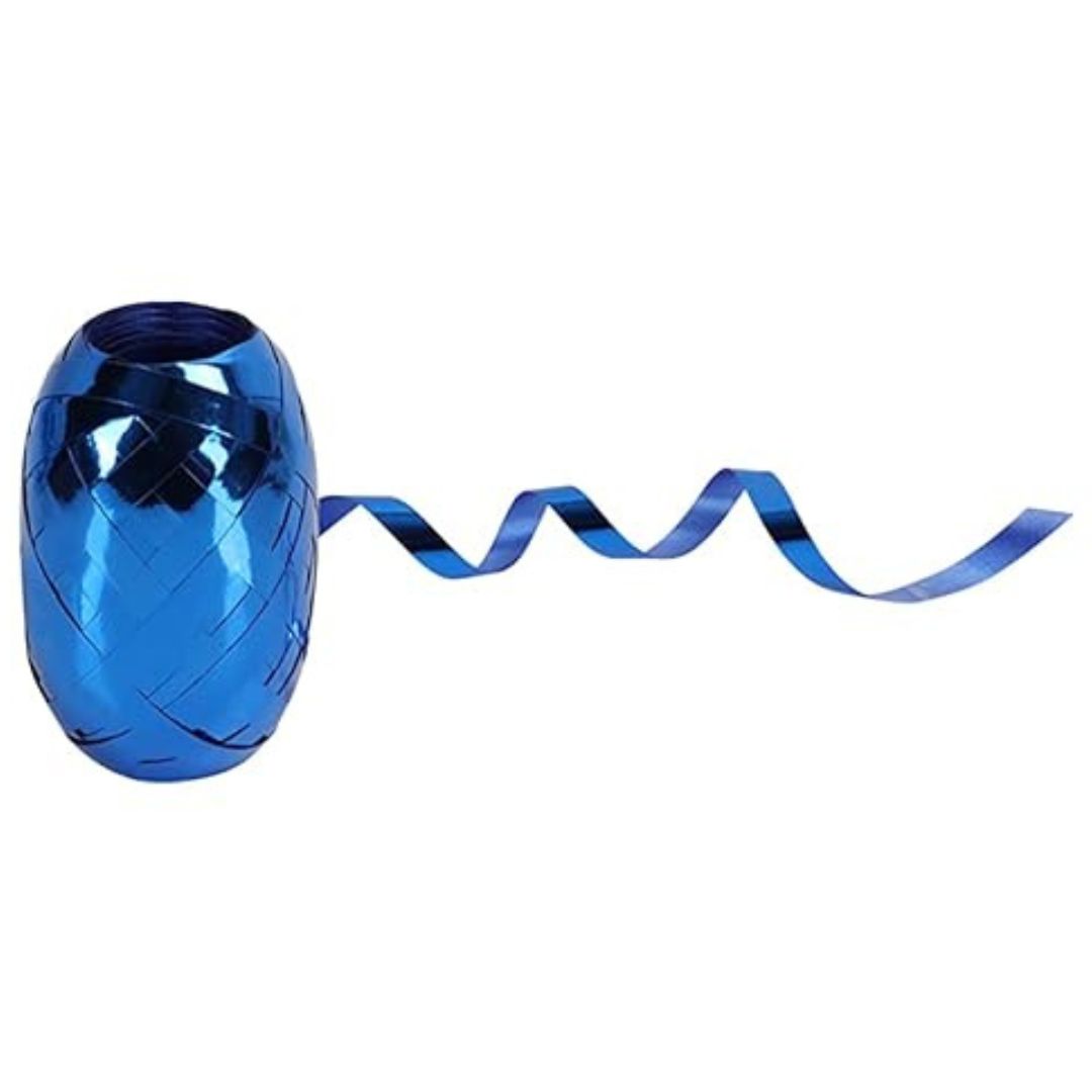 Ribbon Roll For Balloons And Gift Decoration 20m Glossy Blue