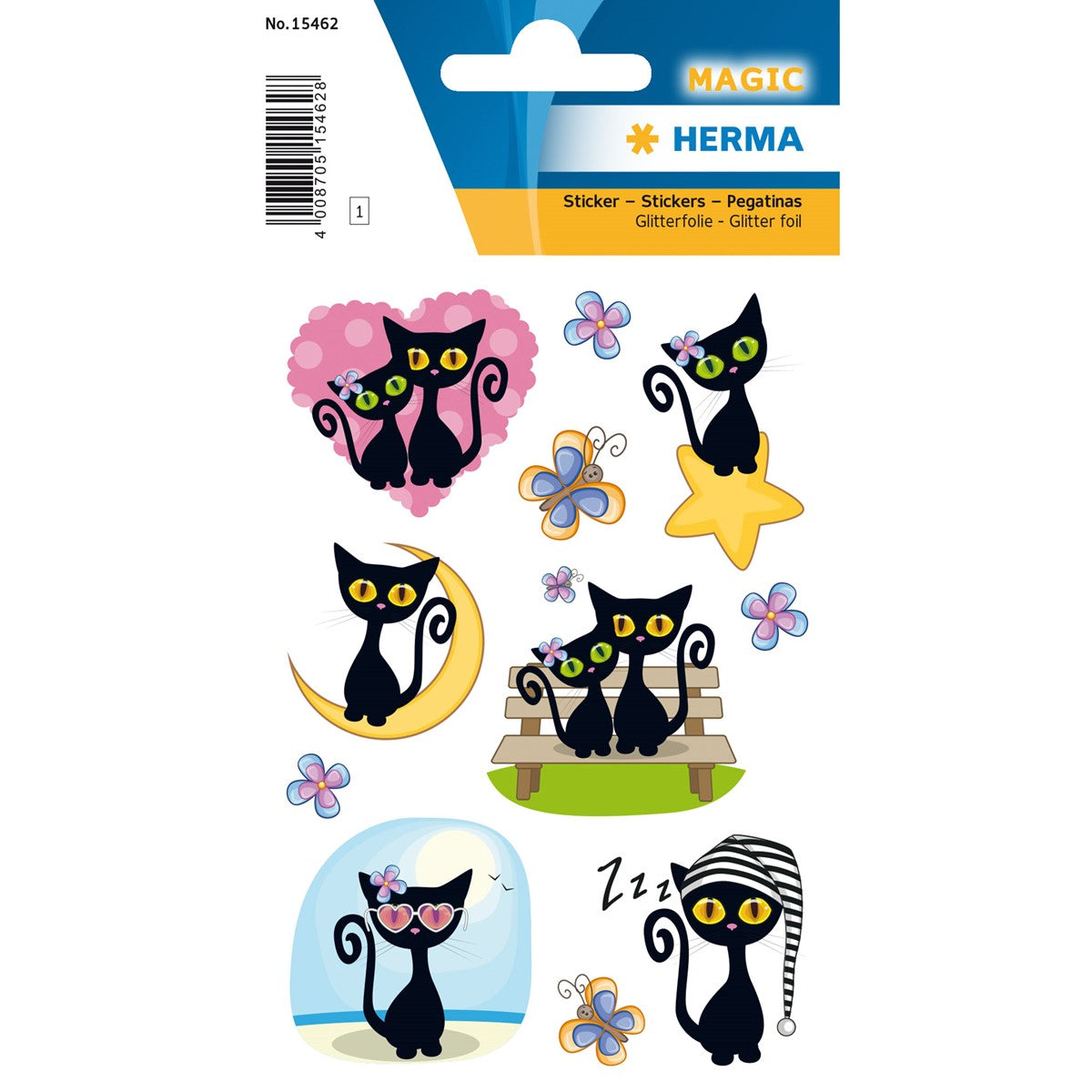 Herma Cute Cat Stickers A Pack Of 1 Sheet