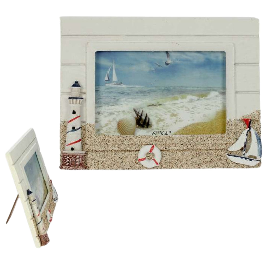 Carla World Horizontal Nautical Photo Frame With Sand 10 x 15cm