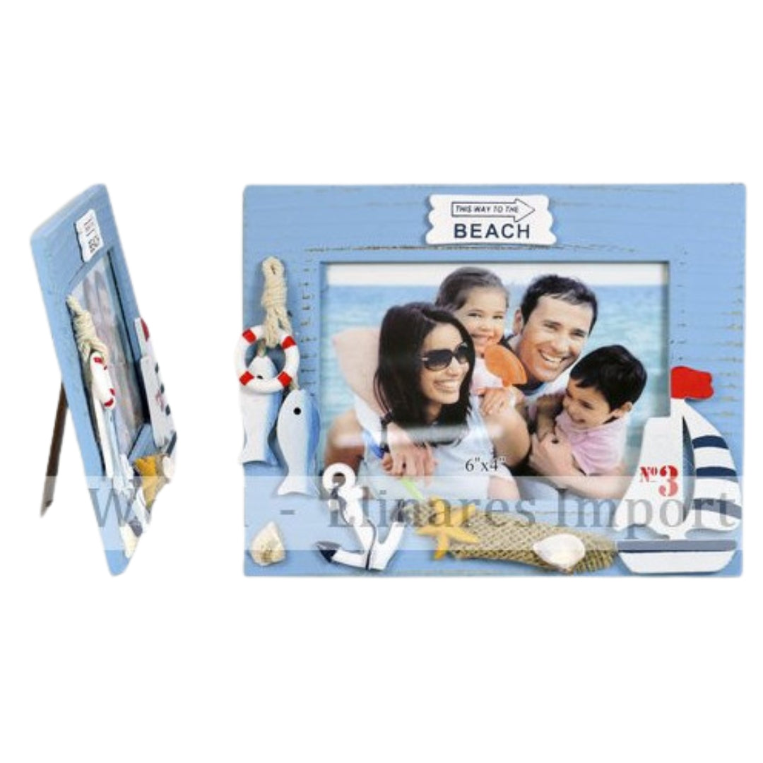 Carla World Horizontal Photo Frame 10 x 15cm - Beach