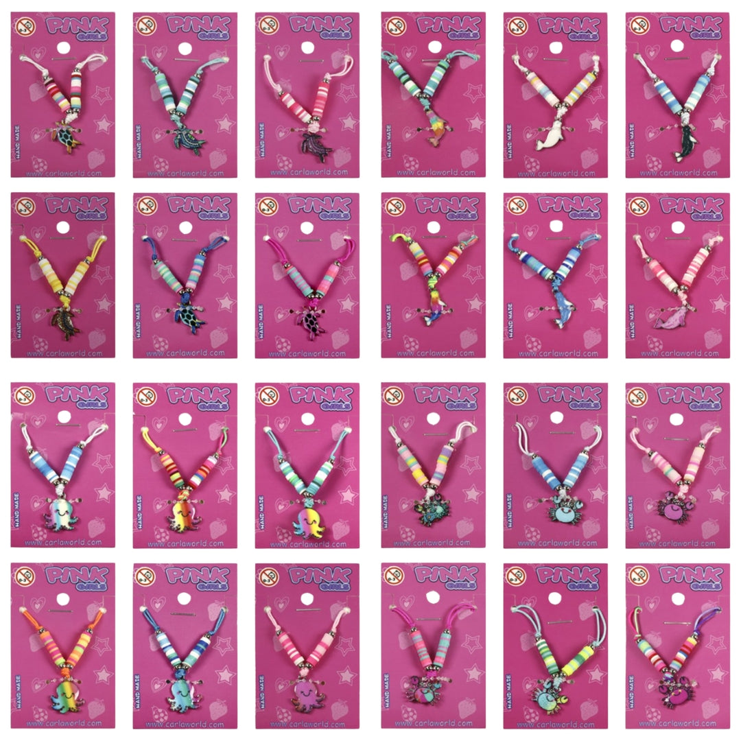 Carla World Pink Girls Pendant x 1pc Assortment
