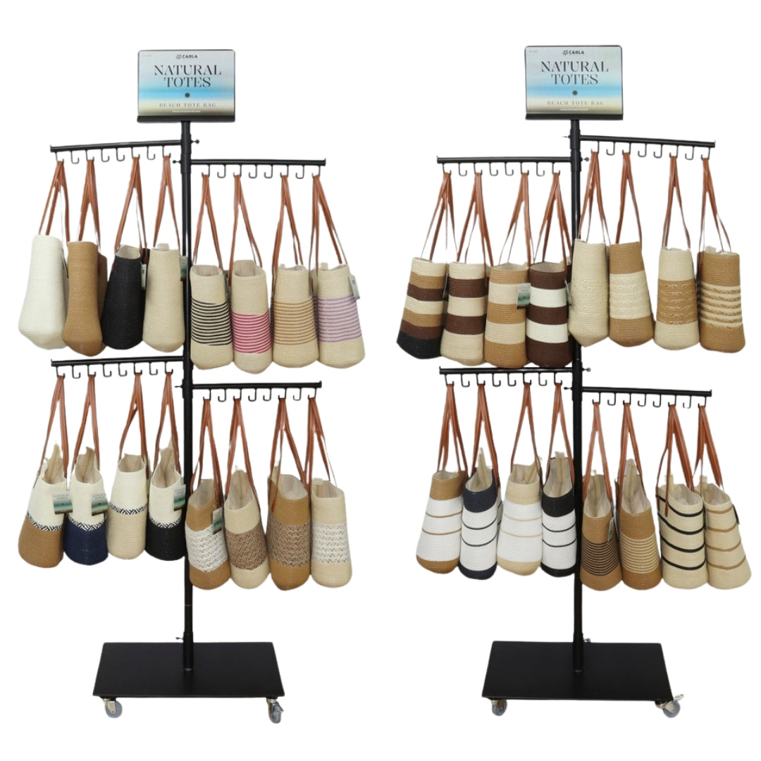 Carla World Natural Totes Beach Tote Bag 33 x 40cm x 1pc Assortment