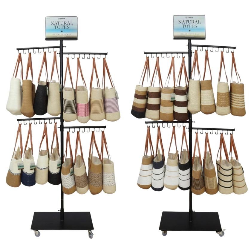 Carla World Natural Totes Beach Tote Bag 33 x 40cm x 1pc Assortment