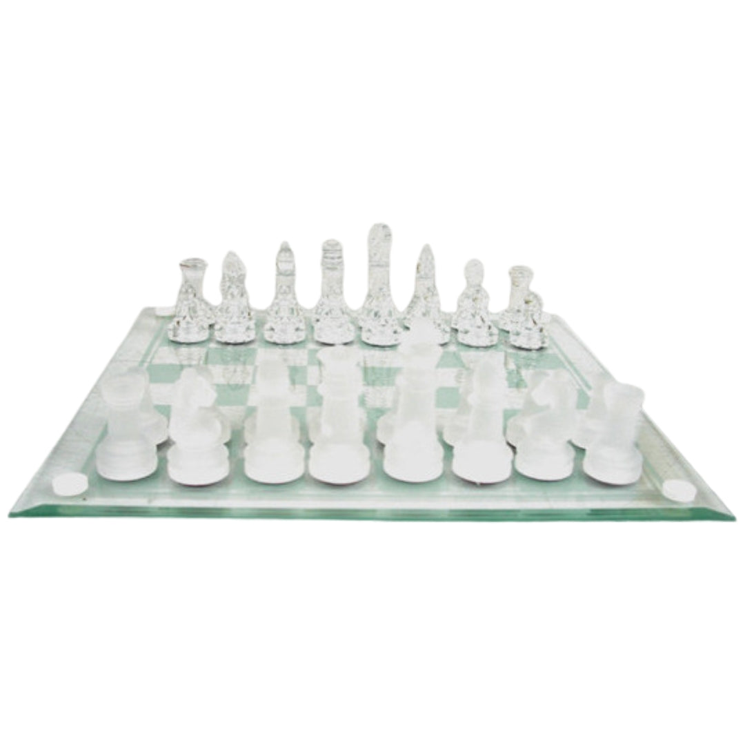 Carla World Star Glass Chess Set 20 x 20cm