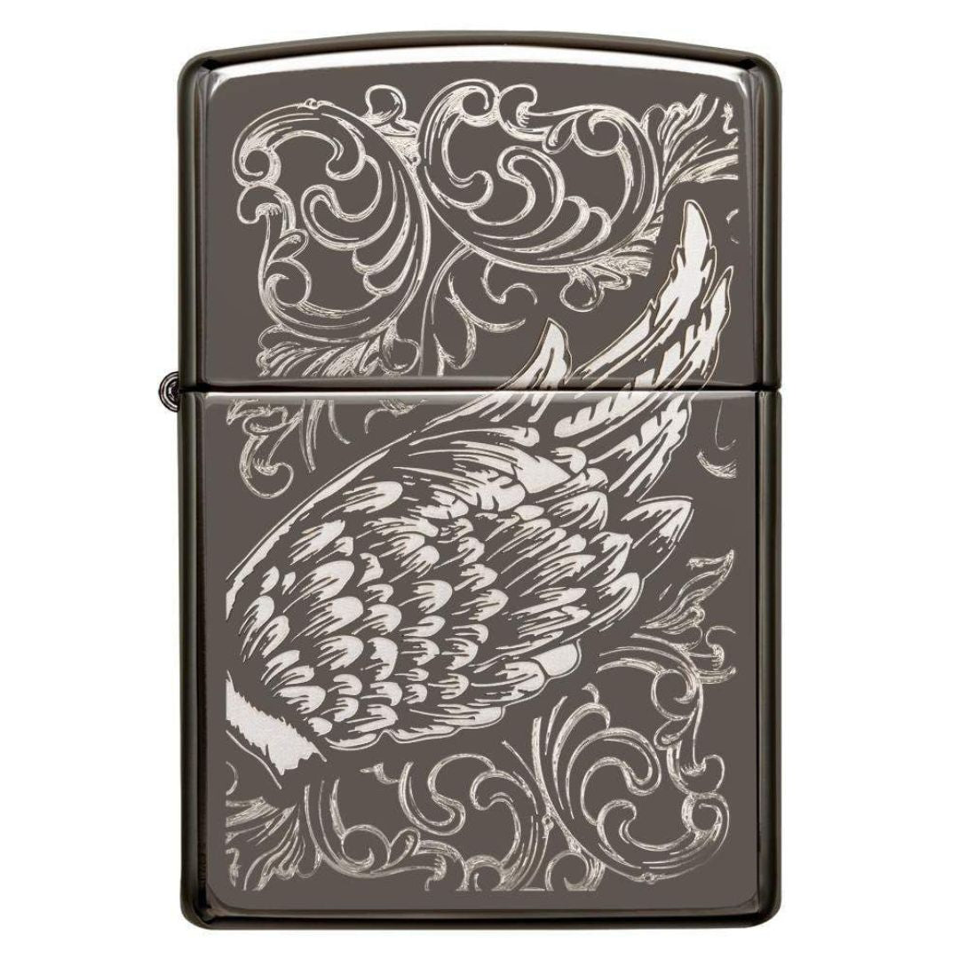 Zippo 29881 Filigree Flame And Wing Design