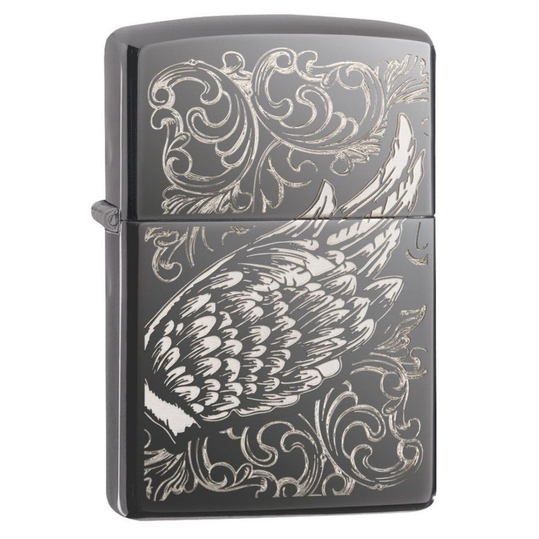Zippo 29881 Filigree Flame And Wing Design