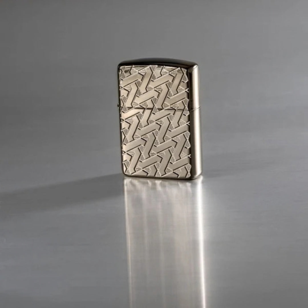 Zippo 49173 Armor Geometric Weave Design