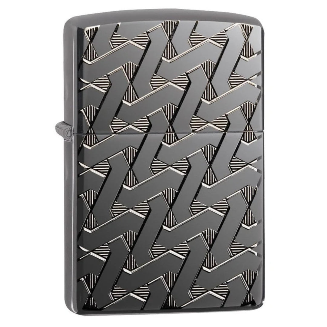Zippo 49173 Armor Geometric Weave Design