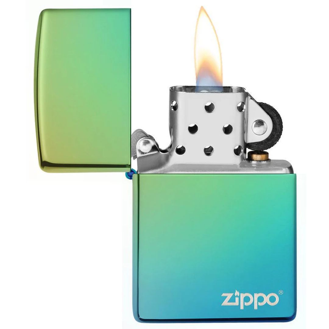 Zippo 49191zl Classic High Polish Teal With Zippo Logo