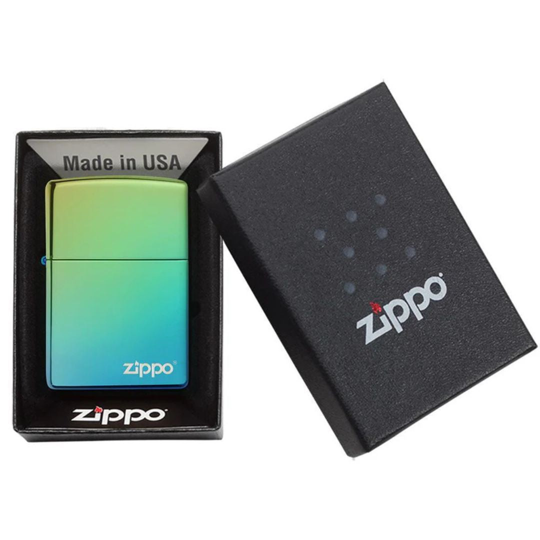 Zippo 49191zl Classic High Polish Teal With Zippo Logo