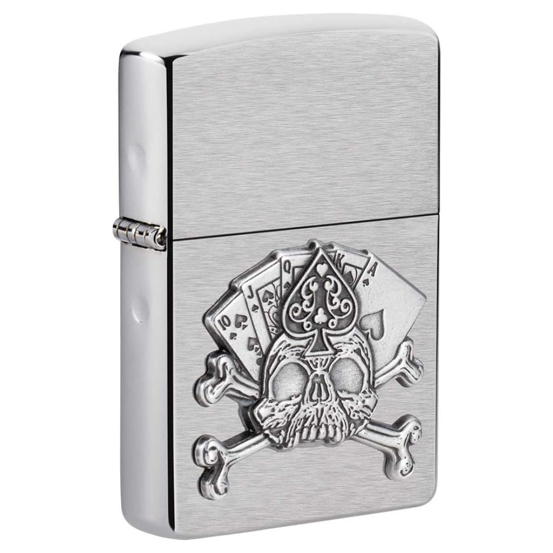 Zippo 49293 Card-Skull Emblem