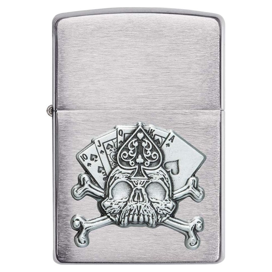 Zippo 49293 Card-Skull Emblem