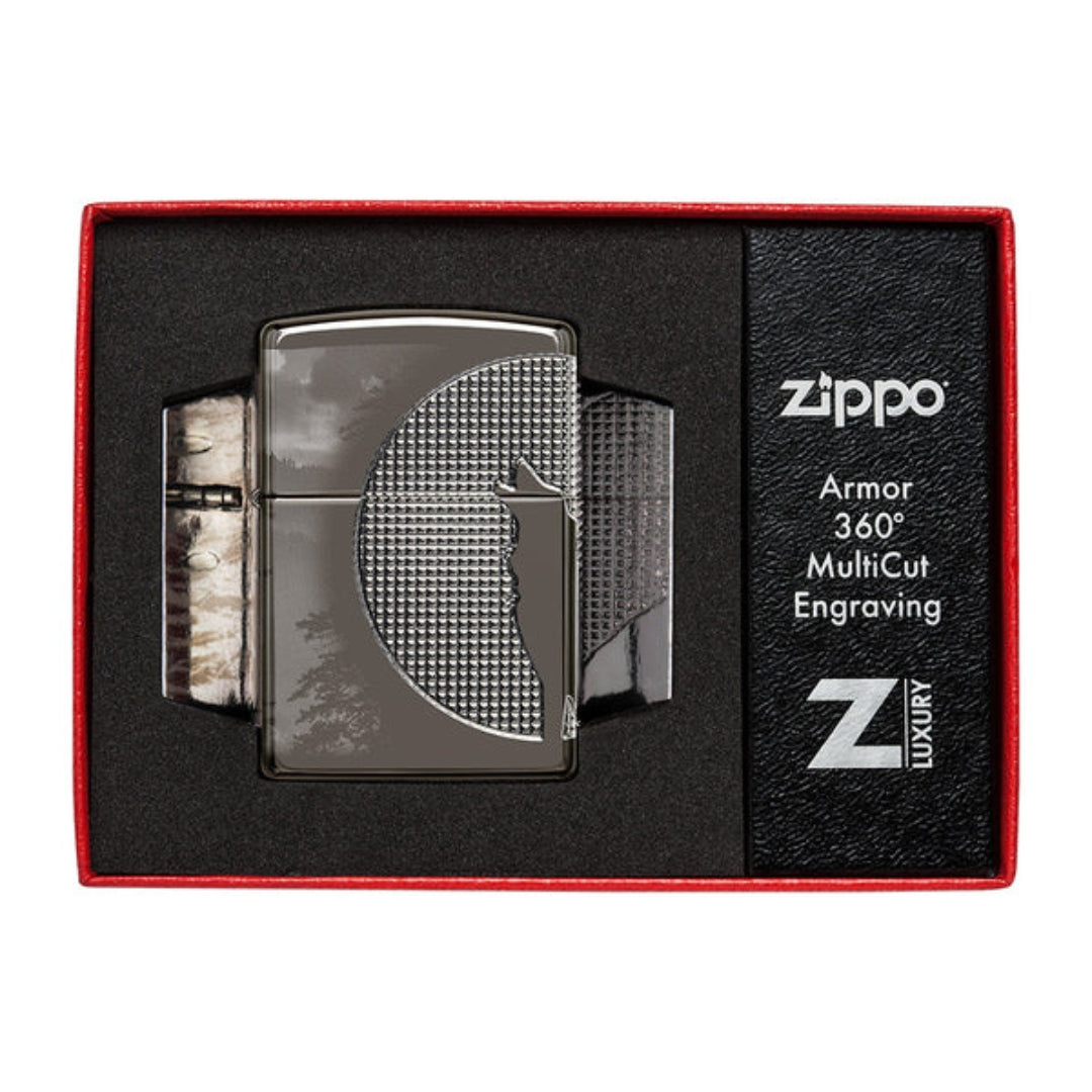 Zippo 49353 Armor Wolf Design