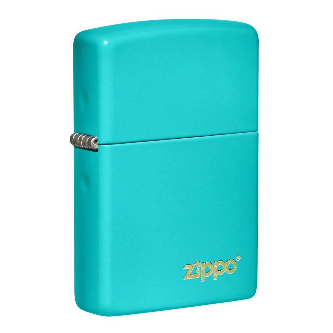 Zippo 49454zl Flat Turquoise With Logo