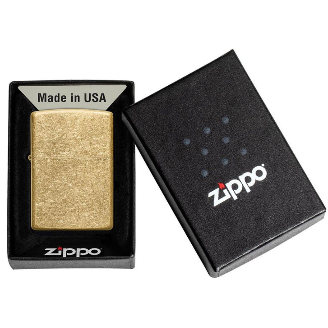 Zippo 49477 Tumbled Brass