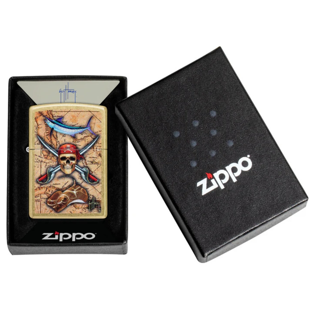 Zippo 48966 Guy Harvey Treasure Map Design