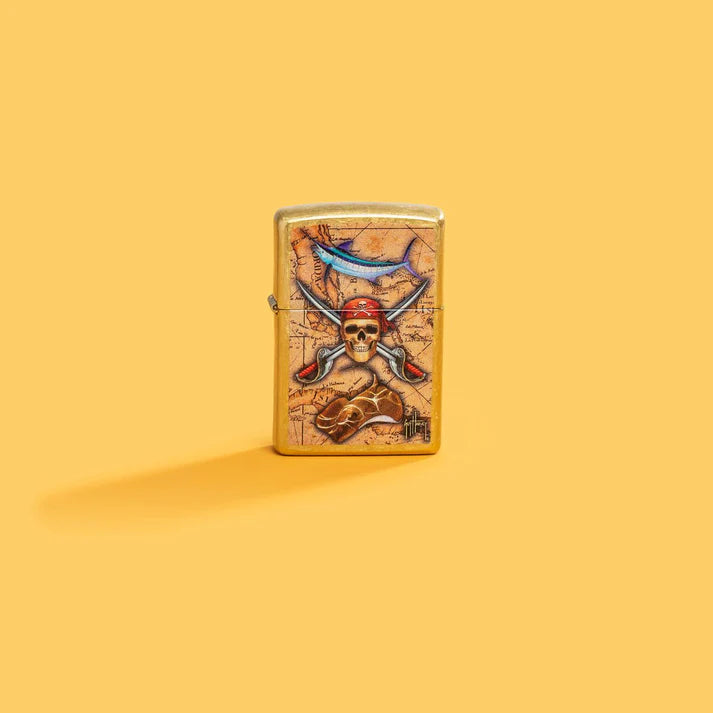 Zippo 48966 Guy Harvey Treasure Map Design
