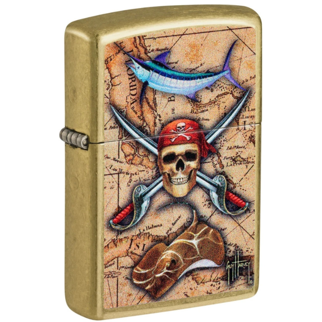 Zippo 48966 Guy Harvey Treasure Map Design