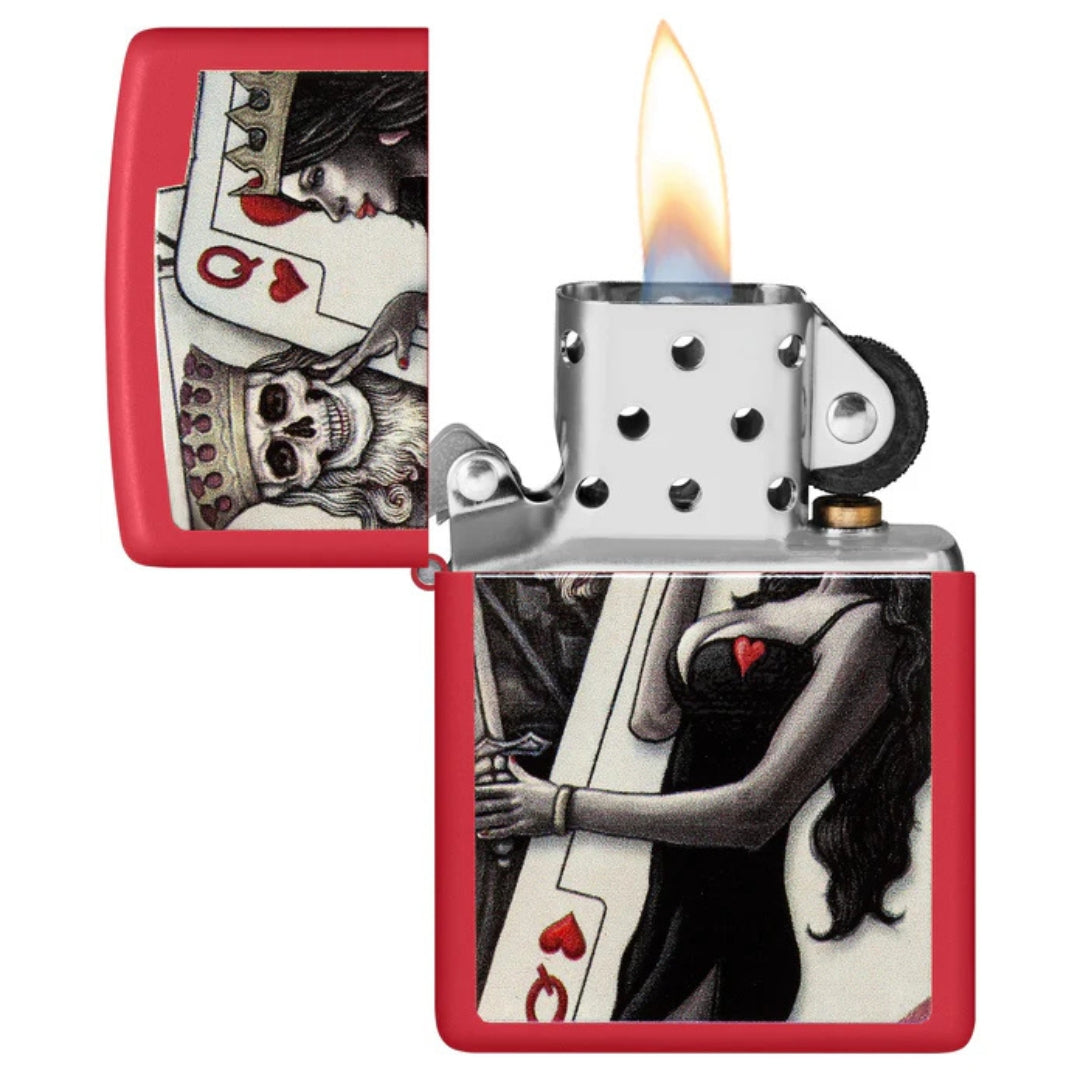 Zippo 48624 Skull King Queen Beauty