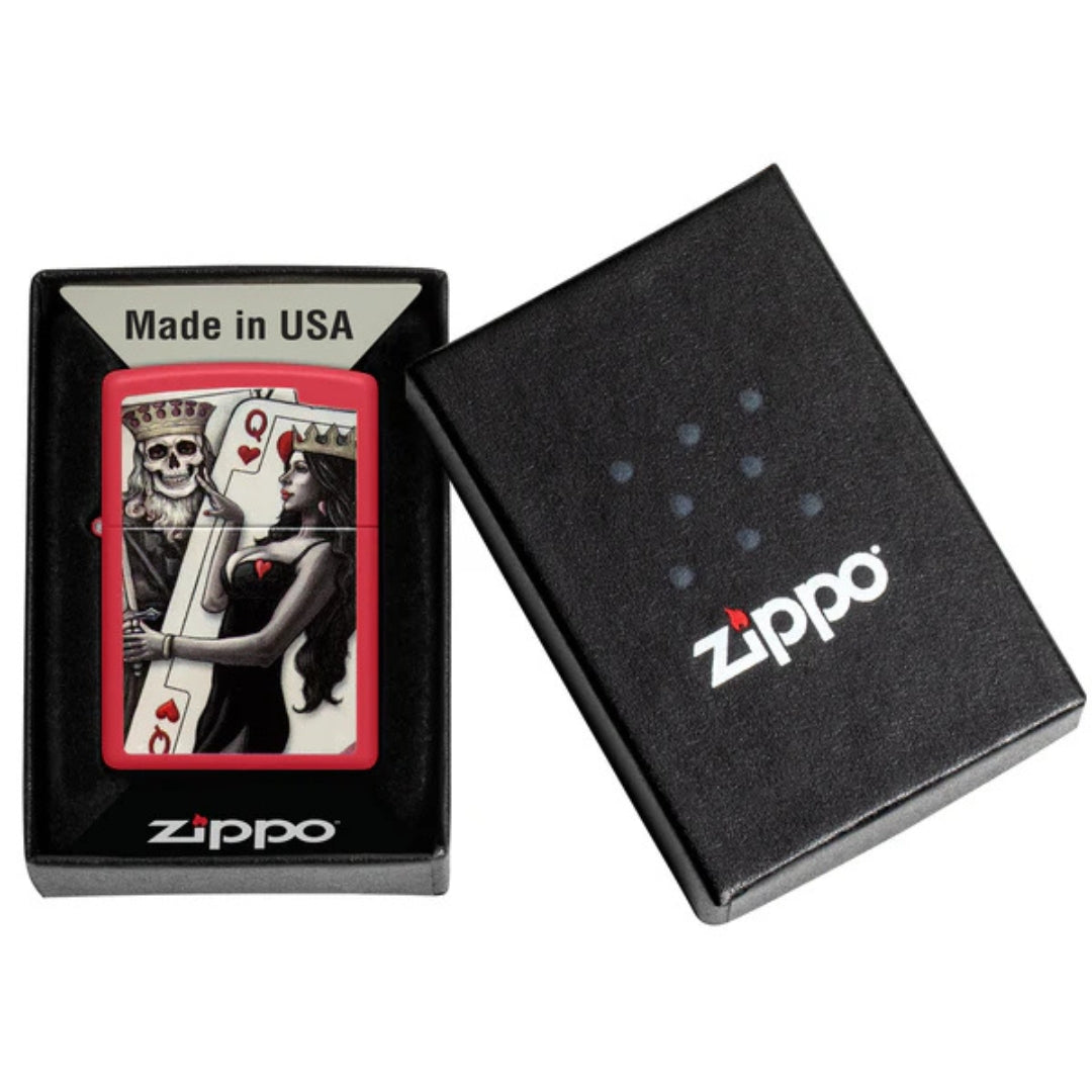 Zippo 48624 Skull King Queen Beauty