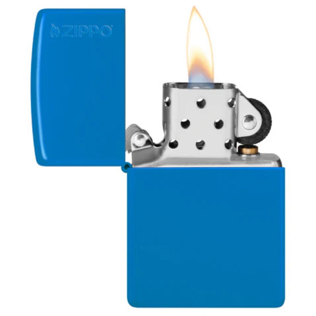 Zippo 48628zl Sky Blue With Logo