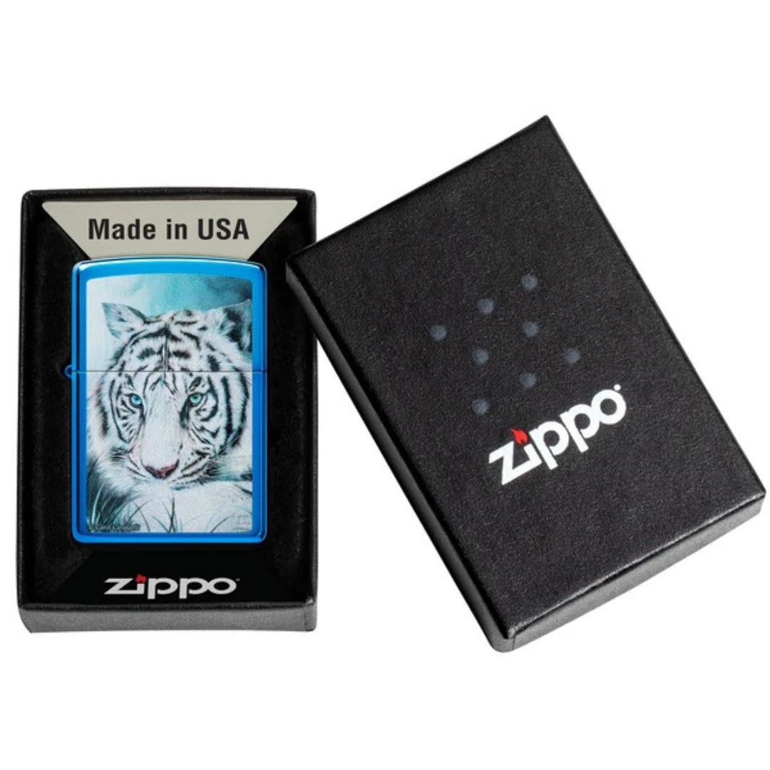 Zippo 48951 Carol Cavalaris - White Tiger Design