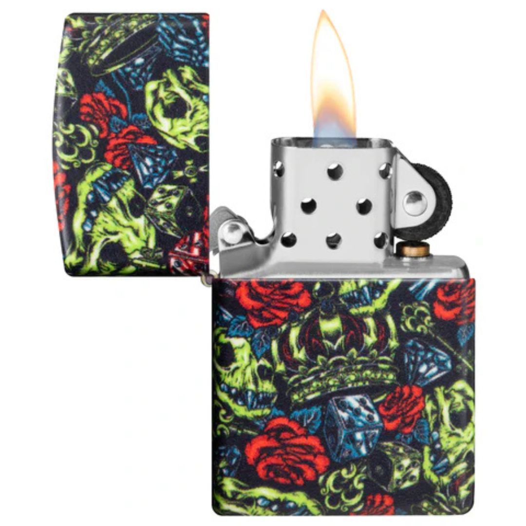 Zippo 49696 Skull Crown