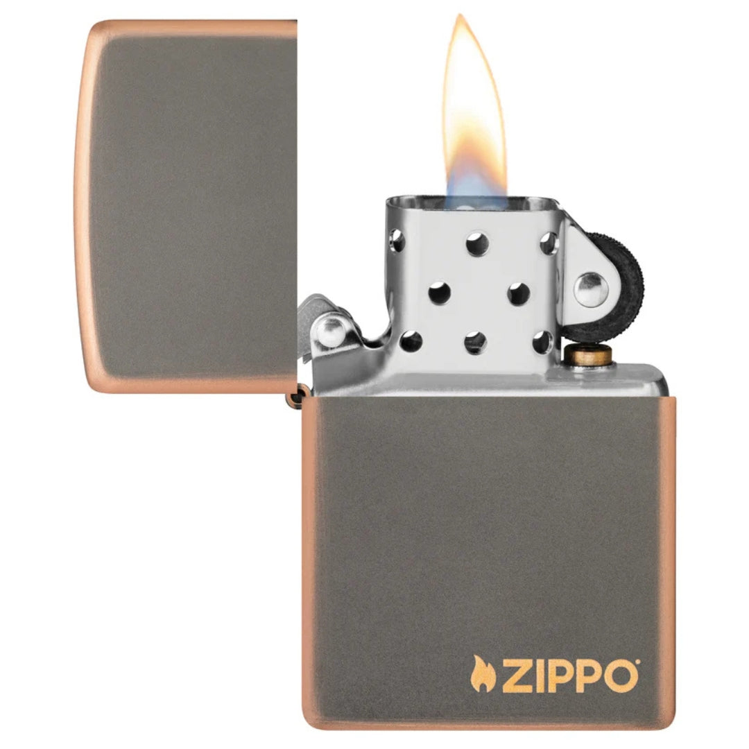 Zippo 49839zl Rustic Bronze Zippo Logo