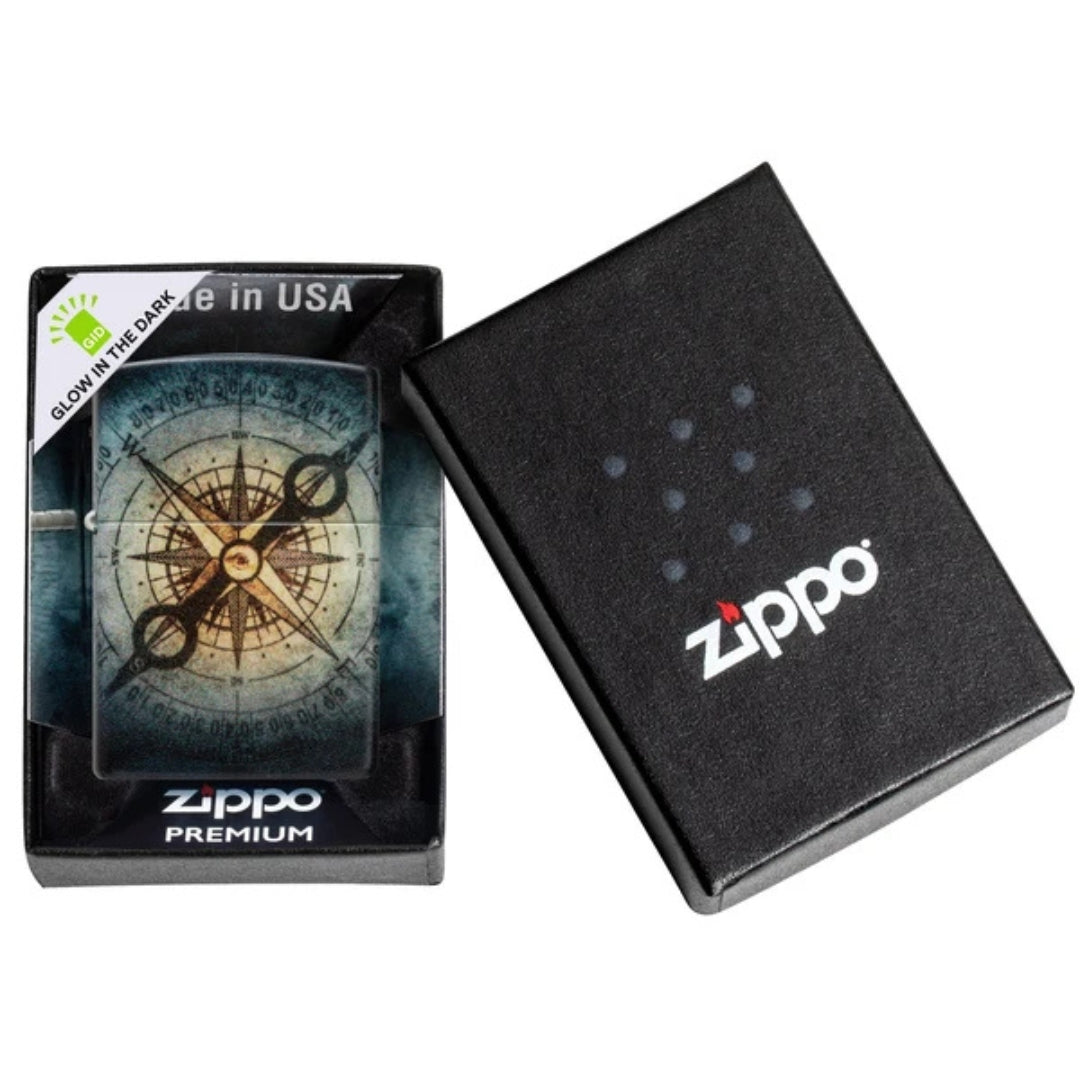 Zippo 48562 Compass Ghost Design