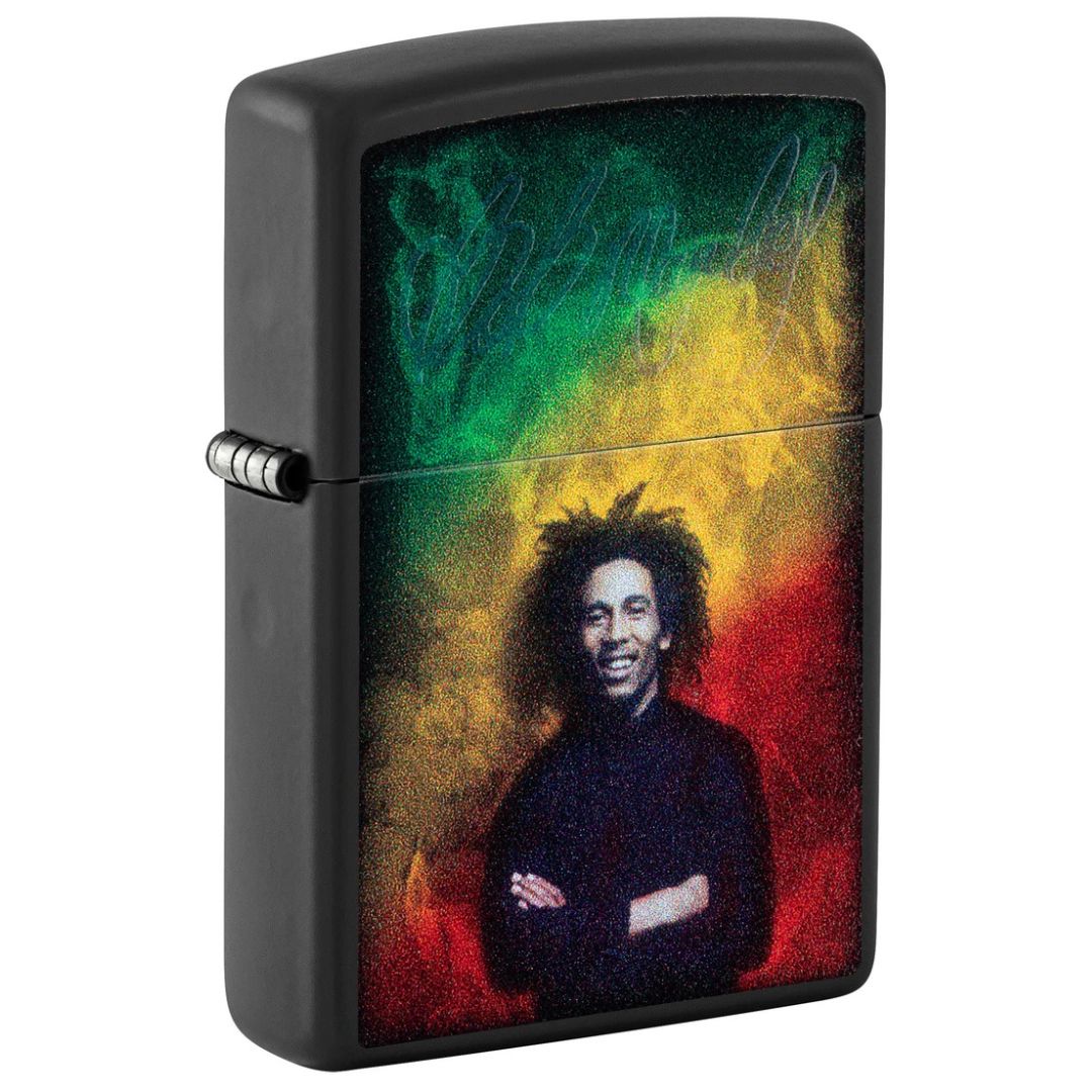 Zippo 48674 Bob Marley Black Light Signature Design
