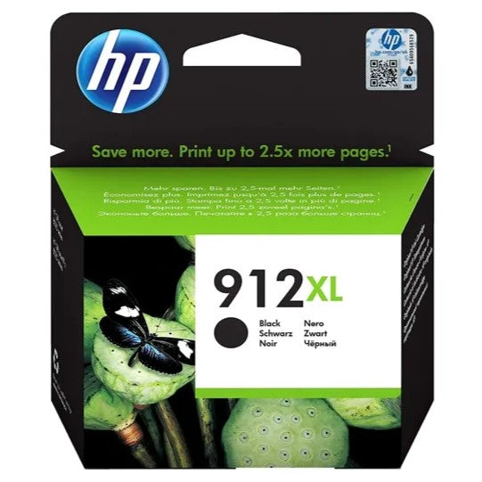 HP Ink Cartridge 912XL - Black 825 Pages