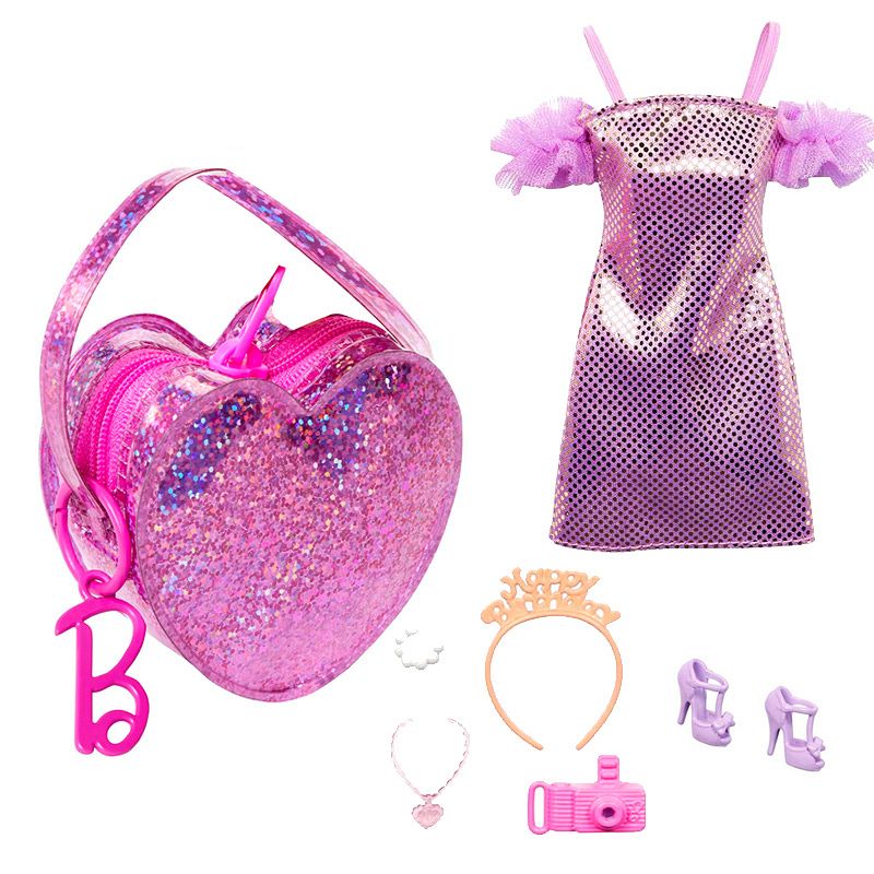 Barbie Birthday Outfit Fashion Pack Clip-On Bag