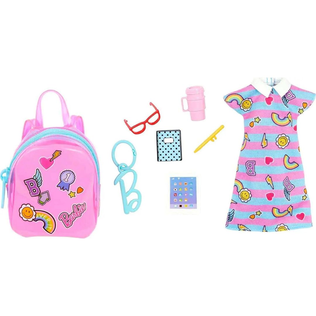 Barbie School Outfit Fashion Pack Clip-On Bag