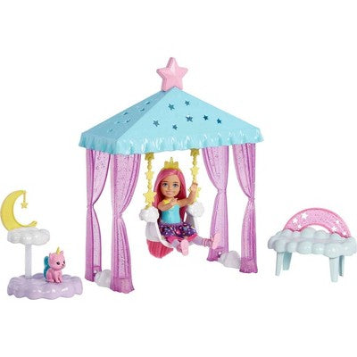 Barbie Dreamtopia Chelsea Doll Nurturing Fantasy Playset And Pet Kitte