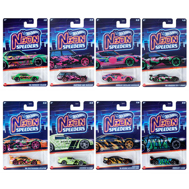 Hot Wheels Neon Speeders 2024 Mix 2 x 1pc Assortment