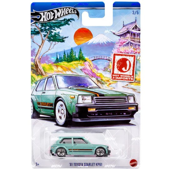 Hot Wheels J-Imports 2024 - '81 Toyota Starlet KP61