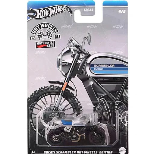 Hot Wheels Automotive 2024 Themed - Motorcycle Club - Ducati Scrambler