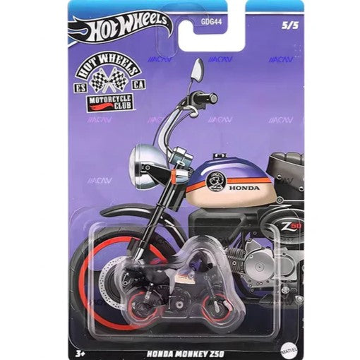 Hot Wheels Automotive 2024 Themed - Motorcycle Club - Honda Monkey 250