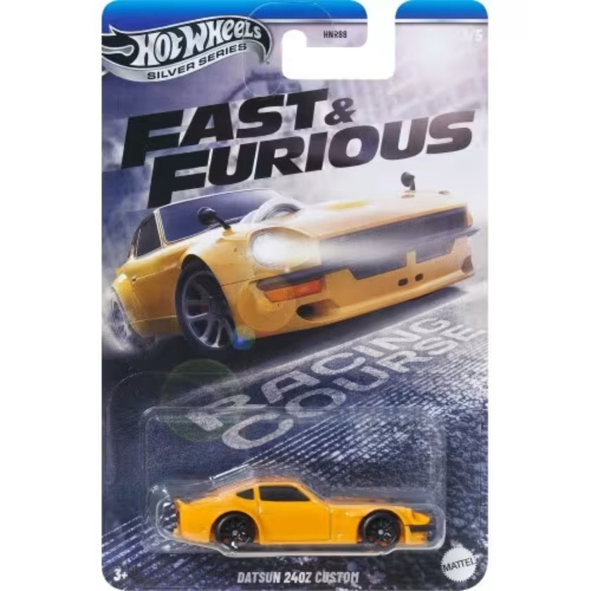 Hot Wheels Silver Series - Fast & Furious - Racing Course - Datsun 24oz Custom
