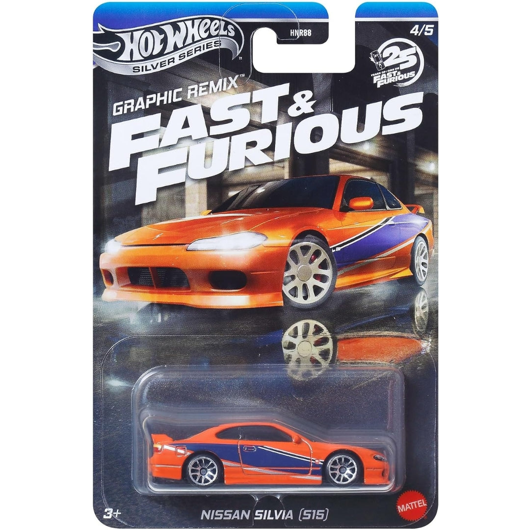 Hot Wheels Silver Series - Fast & Furious - Graphic Remix - Nissan Silvia (S15)
