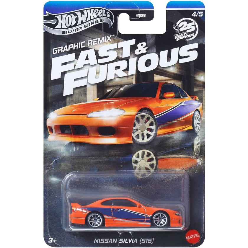 Hot Wheels Silver Series - Fast & Furious - Graphic Remix - Nissan Silvia (S15)