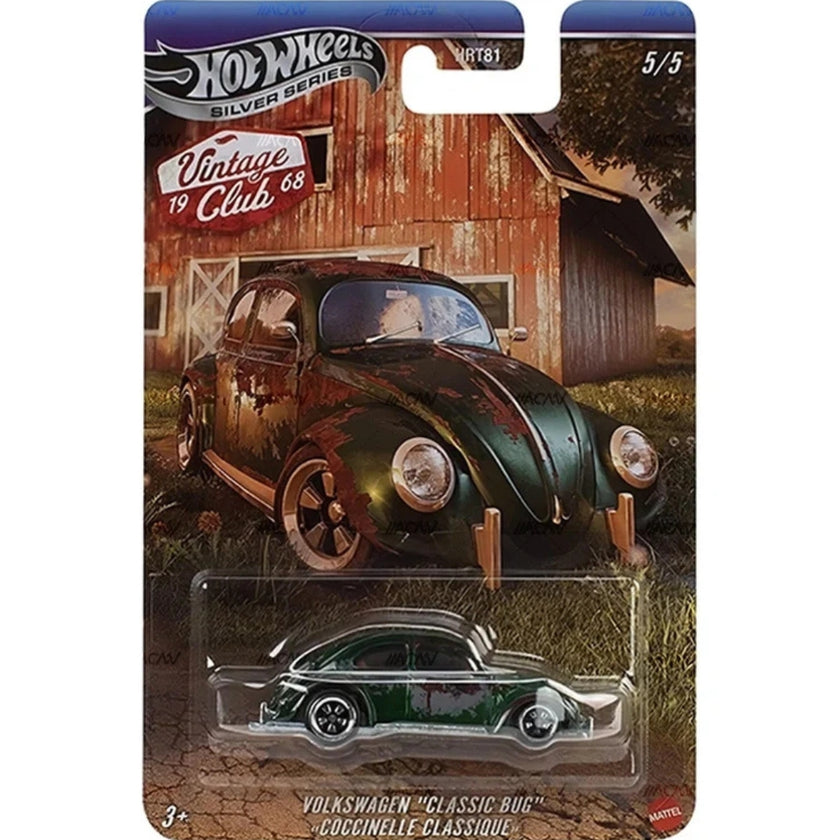 Hot Wheels Silver Series 2026 - Vintage Club - Volkswagen “Classic Bug” (Coccinelle Classique)