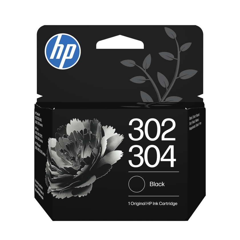 HP Ink Cartridge - 302/304 Black 120 Pages