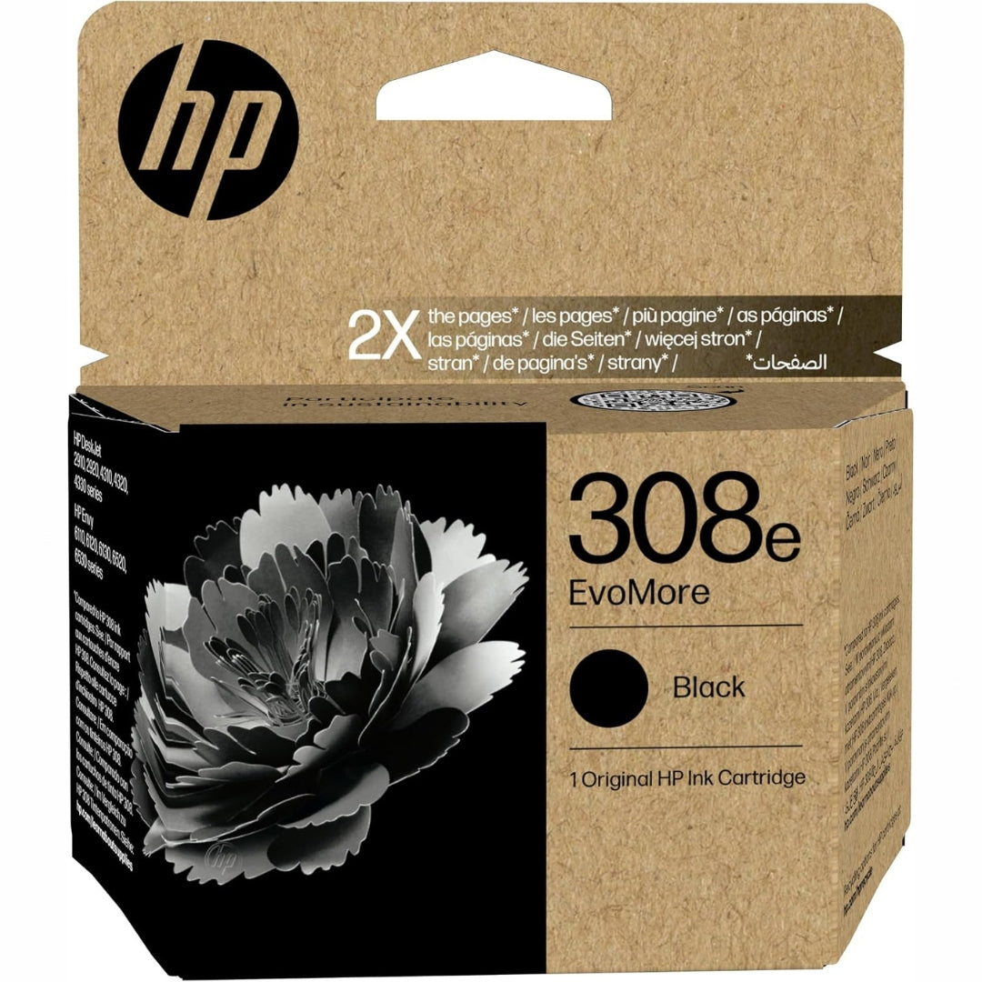 HP Ink Cartridge - 308e Black 320 Pages