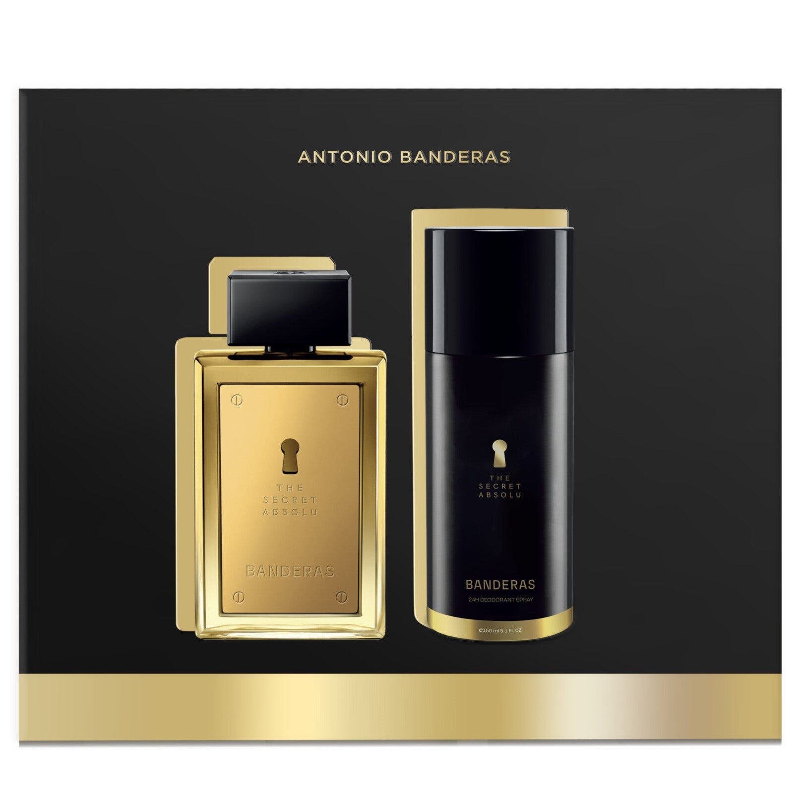 The Secret Absolu Banderas Masculine Eau De Parfum 100ml & Deodorant Spray 150ml