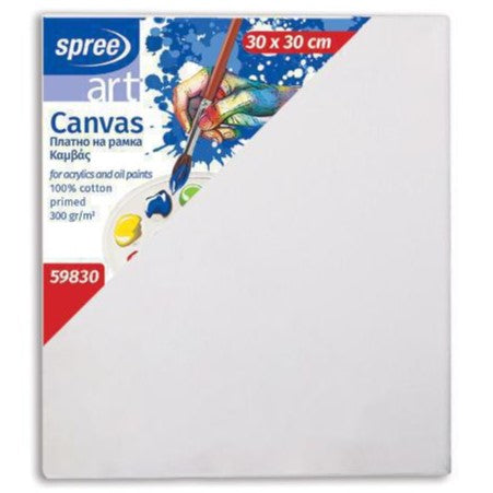 Spree Square Canvas 100% Cotton 300gsm - Various Sizes