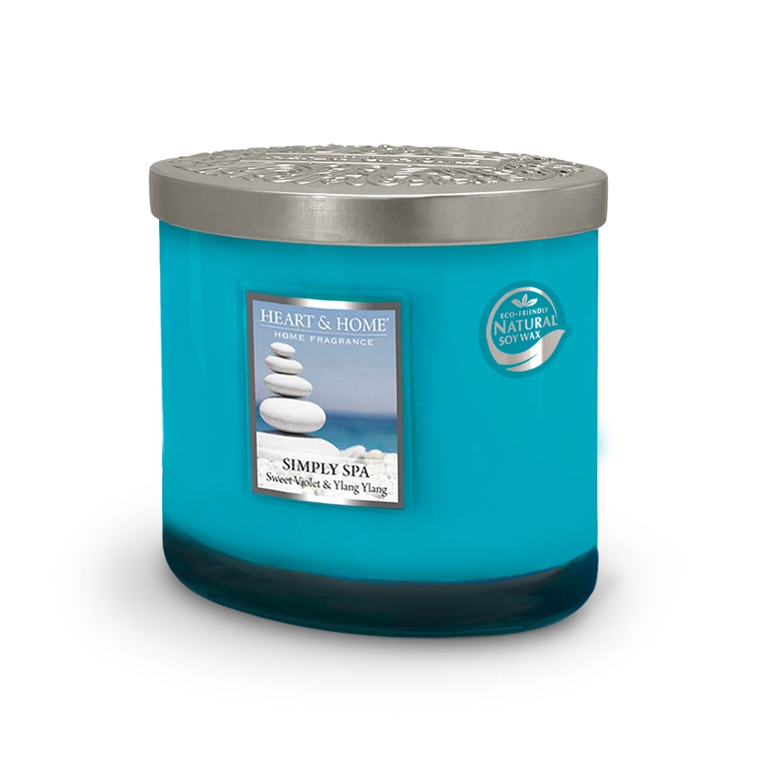 H&H Two Wick Ellipse Wick Candle 220g - Simply Spa