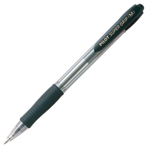 Pilot Super Grip Retractable Ballpoint Pen M Black Ink