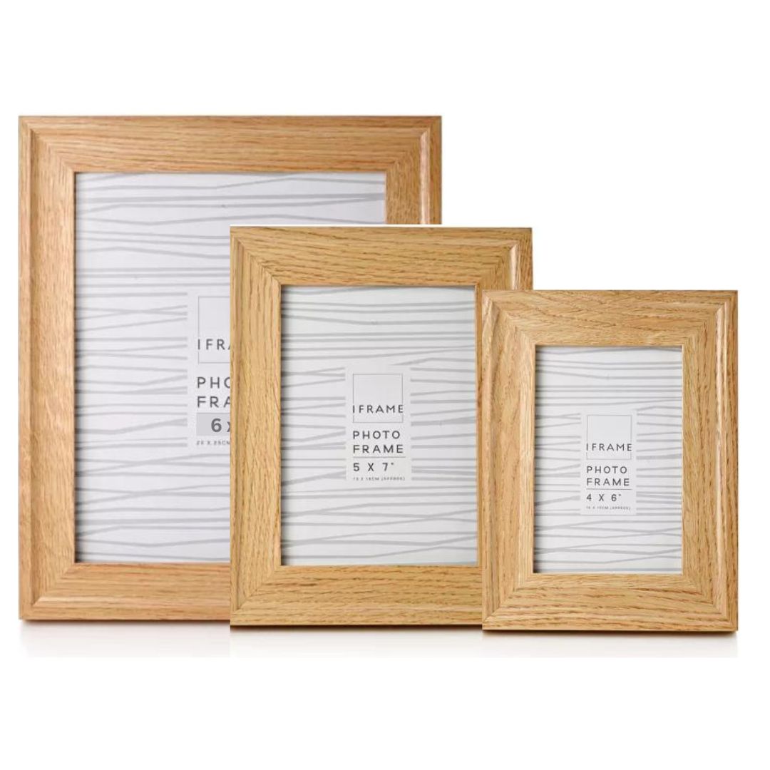 IFrame Wooden Photo Frame - Various Sizes - 10 x 15cm (4" x 6")