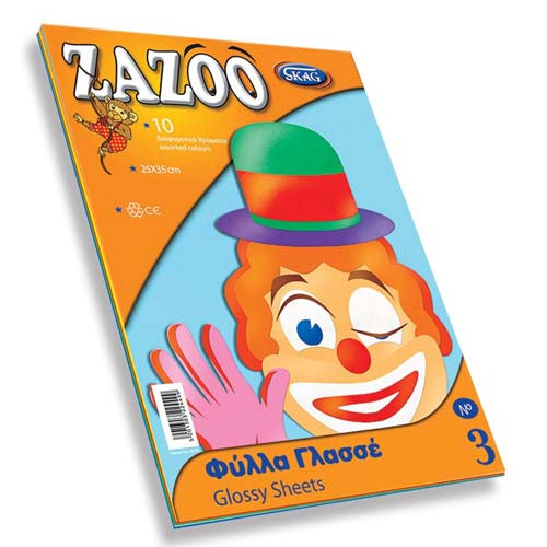 A4 Zazoo Tinted Drawing Sheets 130gr A Pack Of 10pcs Assorted Colours